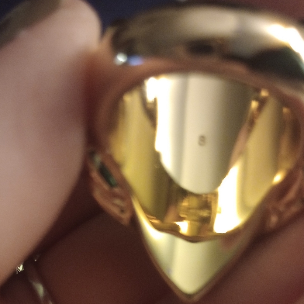 Kurt Geiger Multicolor Crystal Gold Tone Ring - Picture 4 of 6